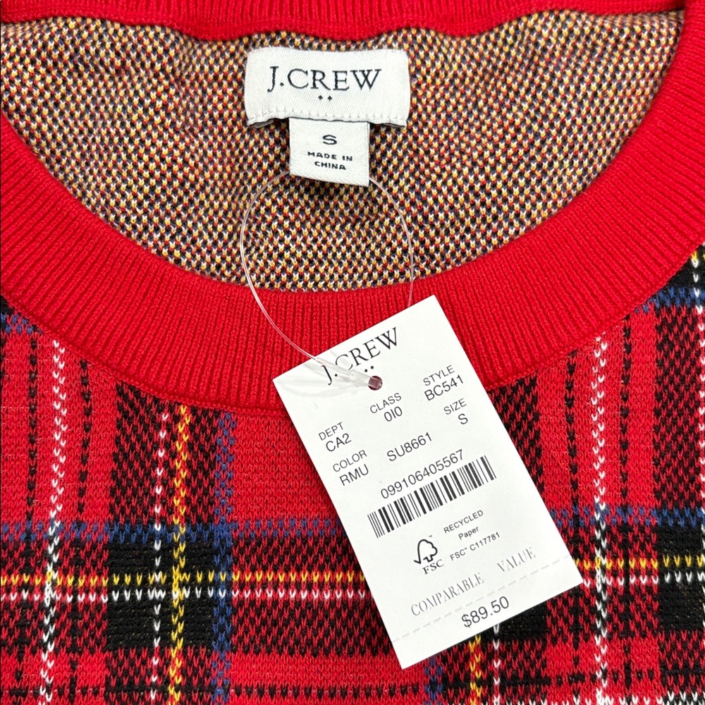Bundle of 2 J Crew Plaid Sweaters - Picture 2 of 3